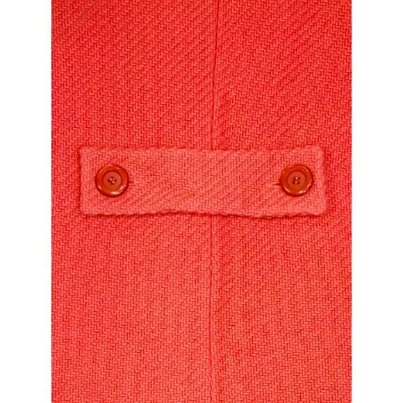 Talbots Salmon/Pink Wool Blend Car Coat Size 8P - Picture 3 of 6